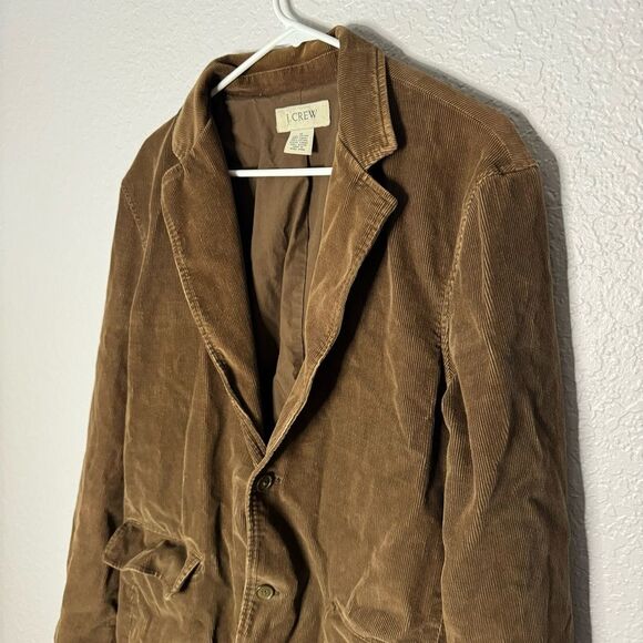 J Crew Corduroy Blazer Jacket Men sz M Brown Pocket Classic Fit Academia Preppy - Picture 2 of 7
